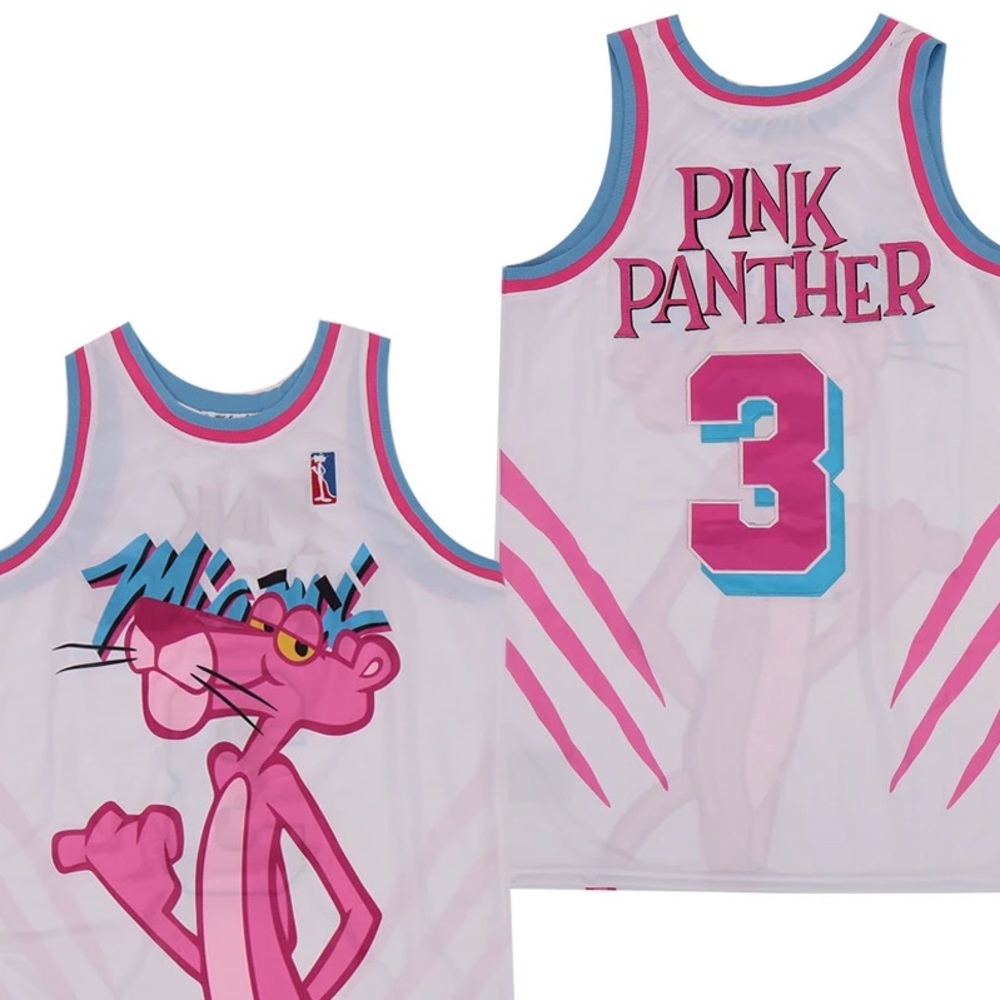 NEW PINK PANTHER STITCHED JERSEY